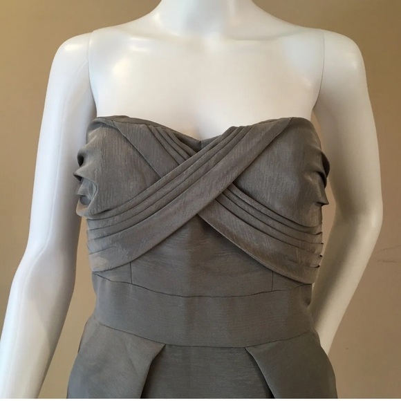 NEW BCBGeneration strapless mini dress solid gray size 4 - Picture 5 of 6